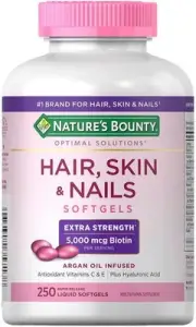 Nature's Bounty Hair Skin and Nails 5000 mcg of Biotin - 250 Coated Tablets Extr