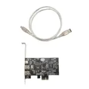 PCI Express x1 PCI-E FireWire 1394a IEEE1394 Controller Card 3 Port For7227
