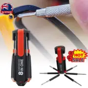 8 in 1 Multifunction Screwdriver Tool Set Super Bright LED Torch Flashlight HI