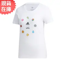 在飛比找蝦皮商城優惠-Adidas Pokemon 女裝 短袖上衣 大童 純棉 寶