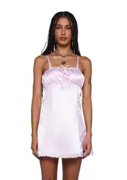 [Stuck on Stupid] Mary Jane Satin Dress