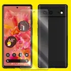 Anti-Scratc Tempered Glass Screen Protector Soft Slim TPU Case f Google Pixel 6