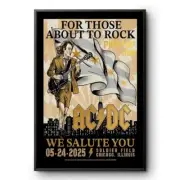 AC DC May 20th 2025 Nissan Stadium Nashville Poster - Wall Decor, No Frame