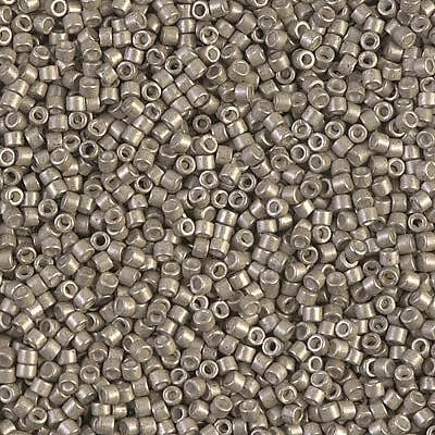Galvanized Semi-Frosted Pewter Miyuki Delica Beads 11/0 (DB1159-TB)