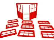 Garage making Diorama supplies Scale 1:24 Set of doors and windows miniatures