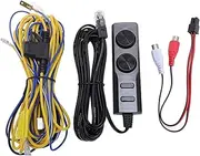 Subwoofer Speaker Wire Control, TS WX130DA Compatible Car Stereo Wire Control, ABS Material, Phase/Frequency Adjust, Input Gain Adjustment, Power Indicator Light