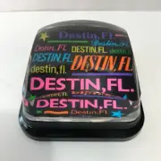 Destin Florida Paperweight - 2.5" Square *Lucite & Plastic 3.5 ounce Souvenir