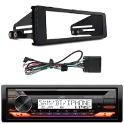 JVC KD-T92MBS Marine Bluetooth USB AUX CD Radio Receiver, Harley Install Kit