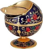 Cigar Ashtrays Outdoor Ashtray, Smokeless Ashtray Car Ashtray With Lid Smell Proof, Craft Gift Ornaments, Gifts For Friends Husband Wife Family(Royal Blue Castle)