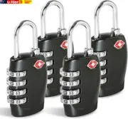 TSA Approved Luggage Combination Locks, 4 Digit Combination Padlock with Alloy