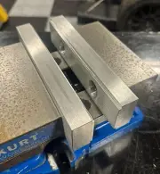 1" x 2" x 8" Aluminum Soft jaws Kurt vice milling CNC Haas Bridgeport Tormach