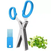Herbal Scissors Stainless Steel 5 Blade Kitchen Scissors Mince Fresh Herbs & ...