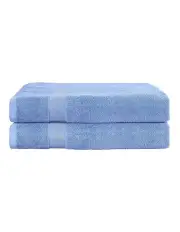 [Myplaza] Cotton Extra Large Towel Set 2 Pack in Blue