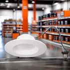 SYLVANIA 5/6" LED Recessed Downlight, 8.5W=65W, 675lm, 3000K, Wet Rated, 12 Pack