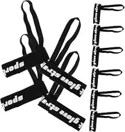 [JUMPLAWN] 10pcs Ski Glove Safety Cord Elastic Lost Strap for Winter Sports High Elastic Fit for Skiing Snowboarding Outdoor Activities Secure Glove Holder Windproof Protection