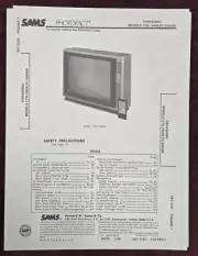 Sams Photofact 2723-1 Service Manual for Panasonic CTK-1942R PC-20S49R