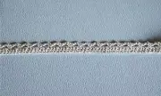 Heavy 1/2" wide ivory colored Crocheted Cluny Lace (4 yards)