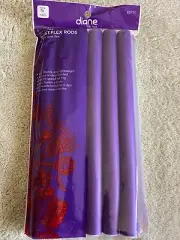NEW Diane #T10 Twist Flex Hair Perm Rods Purple 10" X 7/8" 1 6 PACK