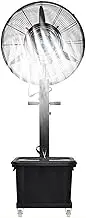 Pedestal Misting Fan with 9 Gallon Tank,Industrial Oscillating Standing Mist,Cooling 3 Speed Setting,Heavy Duty Outdoor Misters,for Industrial Shop Garage Barn Workspace(26in)