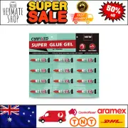 Super Glue Gel 12x3g Tubes Industrial CA Adhesive for Metal Wood Plastic Glass