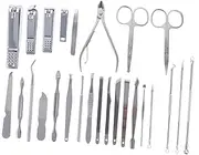 SHERCHPRY 26pcs Manicure Tools Set Clippers Trimmer Cuticle Scissors Nail Clipper for Men Women Boys and Girls Manicure Kit