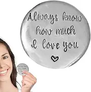 Love Pewter Pocket Tokens - Pewter Handmade Tokens of Love | Coin Collection Commemorative Keepsake to Inspire and Make Him/Her Lucky