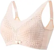 [HONGFSM] Women's Mastectomy Bras Sexy Lace Fake Breast Bra Wireless Comfort Everyday Bra Silicone Breast Implant Support Bra