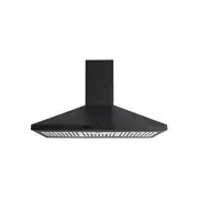 Euromaid 90cm S/S Pyramid Canopy Rangehood 700m3/h Air Extraction Matte Black