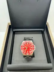 Shinola The Lava Lake Monster Automatic 43mm Red Dial Titanium Watch S0120291080