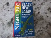 Heat Lamps Incandescent Bulb, Night Black 75W For Reptiles & Amphibians