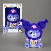 Care Bears x Hello Kitty Harmony Bear as Kuromi 10" Collectible Plush BNWT