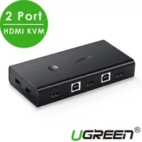 在飛比找momo購物網優惠-【綠聯】2 Port HDMI KVM電腦切換器