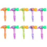 Educational Toy Tap Light Up Hammer Toy Clear Plastic Hammer Kids Boys,Girls