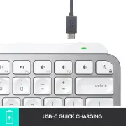 Logitech MX Work Bundle with Keys MINI Keyboard, 3S Mouse and BRIO 700 Webcam (White)