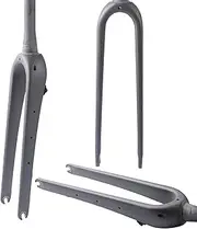 Matte Black,Tapered, Gravel Carbon Fiber Rigid Fork 700C Carbon Fiber Road Bike Rigid Fork QR 9Mm Disc Brake Thru Axle 1-1/8'' Straight/Tapered Tube Light Bicycles Front Forks