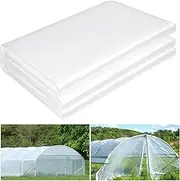 25 x 40 FT Clear Greenhouse Plastic Sheeting, 6 Mil Polyethylene Film Heavy Duty, Water Sun Frost Wind Dust Resistant Winter Hoop House Toughness Plastic Cover for Farming, Gardening, Agriculture, DIY