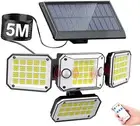 Solar Outdoor Lights with 2 Sensors, 296 Leds 300° Wide Angle Solar Spot Lights