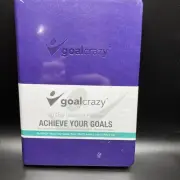 Goal Crazy Undated Planner - 90 Day Guided Journal, Weekly Purple New