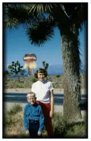 Magnet #83 The Atomic Family Photo Joshua Tree Retro Nuclear Explosion