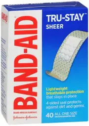 BAND-AID Adhesive Bandages All One Size 40 Each
