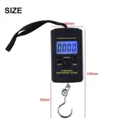 Portable Electronic Hook Scale for Fishing and Travel 40kg Capacity