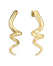 Roberto Coin 18K Yellow Gold Designer Gold Spiral Drop Earrings