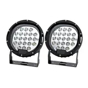 Giantz 2x LED Driving Lights 4.5/7/9 Inch Flood Spot Lights Car Truck SUV 12V