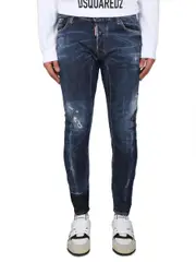 [Dsquared2] Dsquared2-Tidy Biker Fit Jeans-Uomo 52