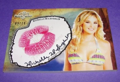 2015 Benchwarmer MICHELLE McLAUGHLIN Treasure Chest #21 KISS Auto/10 PLAYBOY