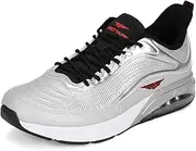 [Red Tape] Men's Classic Walking Shoes - Featuring Firm Grip, Slip -Resistance, Shock Absorption & Better Traction, Model RSO1106, Grey/Silver