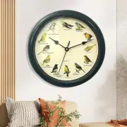 Vintage Large Wall Clock Silent Dynamic Wall Clocks Sturdy Bird Clock classical