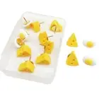 20Pieces Cheese Eggs Push Pins Drawing Pins Cork Notice Board Pins Thumb Tacks