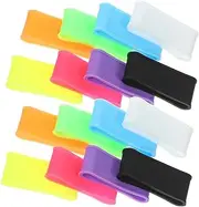 16Pcs Badminton and Tennis Racket Grip Rings Nonslip Overgrip Bands for Improved Control Lightweight and Compact Design for Various Racket Sports