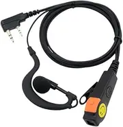 AMGHCGTEEW Smiley Face Fit for PTT Earphone with Microphone 2-pin Earhook Interphone Earphone Suitable Fit for Baofeng UV-5R 82 888S Interphone